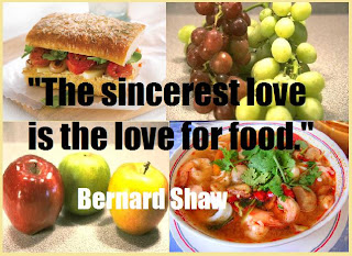 funny love and food quote