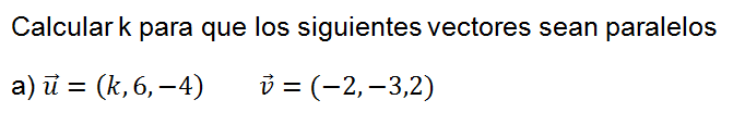 vectores paralelos geometría en el espacio