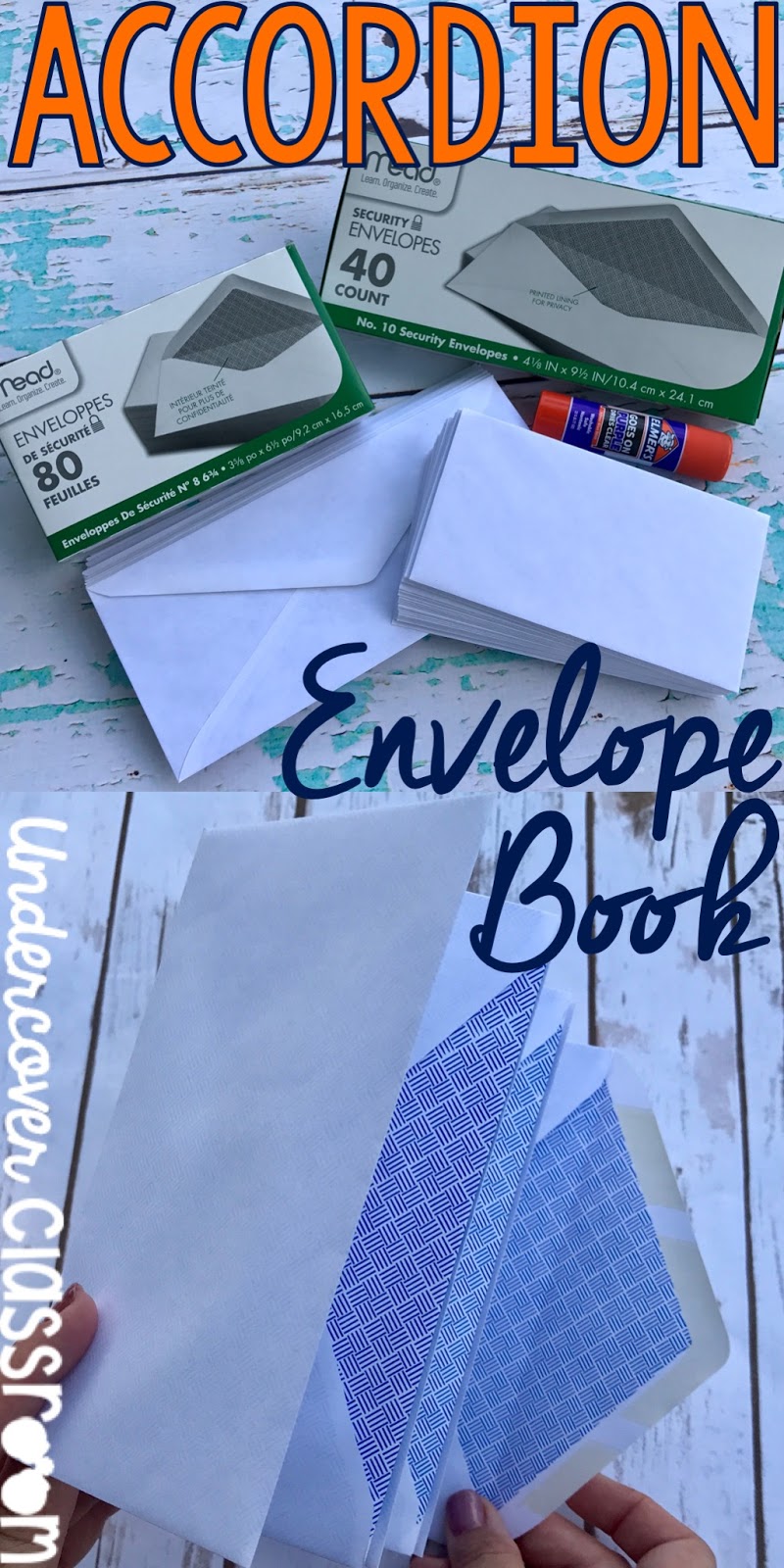 Learn how to make an accordion book out of envelopes that you can use in your classroom. Accordion envelope books are a handy tool you can use for many topics. Just fill up the pockets with content!