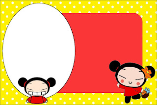 Pucca: Invitaciones para Imprimir Gratis. Para hacer invitaciones, tarjetas, marcos de fotos o etiquetas, para imprimir gratis de Pucca.
