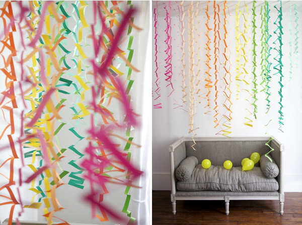 Sheek Shindigs: {DIY} Zig Zag Party Streamers
