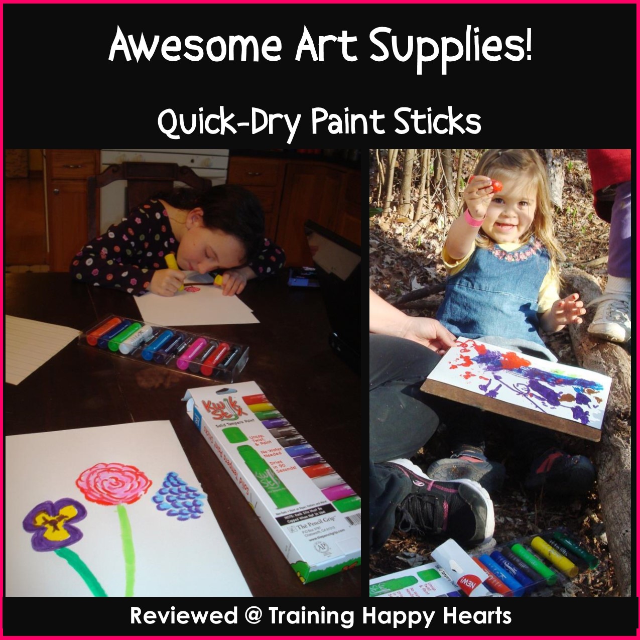 Training Happy Hearts Art Time Has Been Easy with Kwik Stix We Love
