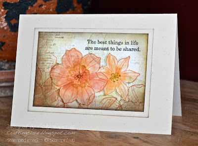Card made with French Foliage and Secret Garden from Stampin' Up