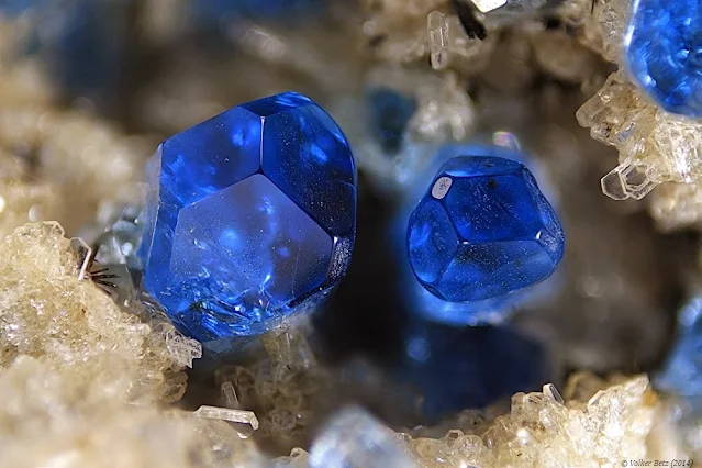 Blue Haüyne With Sanidine Crystals