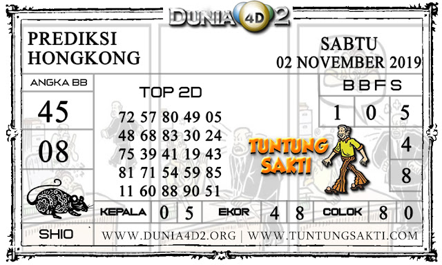 Prediksi Togel “HONGKONG” DUNIA4D2 02 NOVEMBER 2019