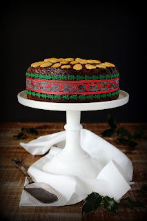 Traditionele kerstcake