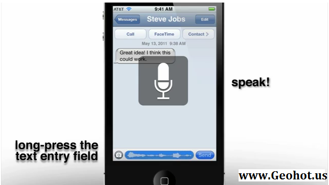 iOS 5 Concept Speech Recognition [Video]