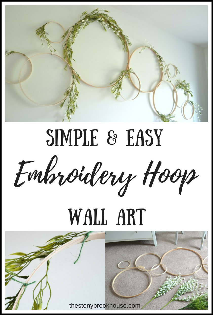 Simple & Easy Embroidery Hoop Wall Art