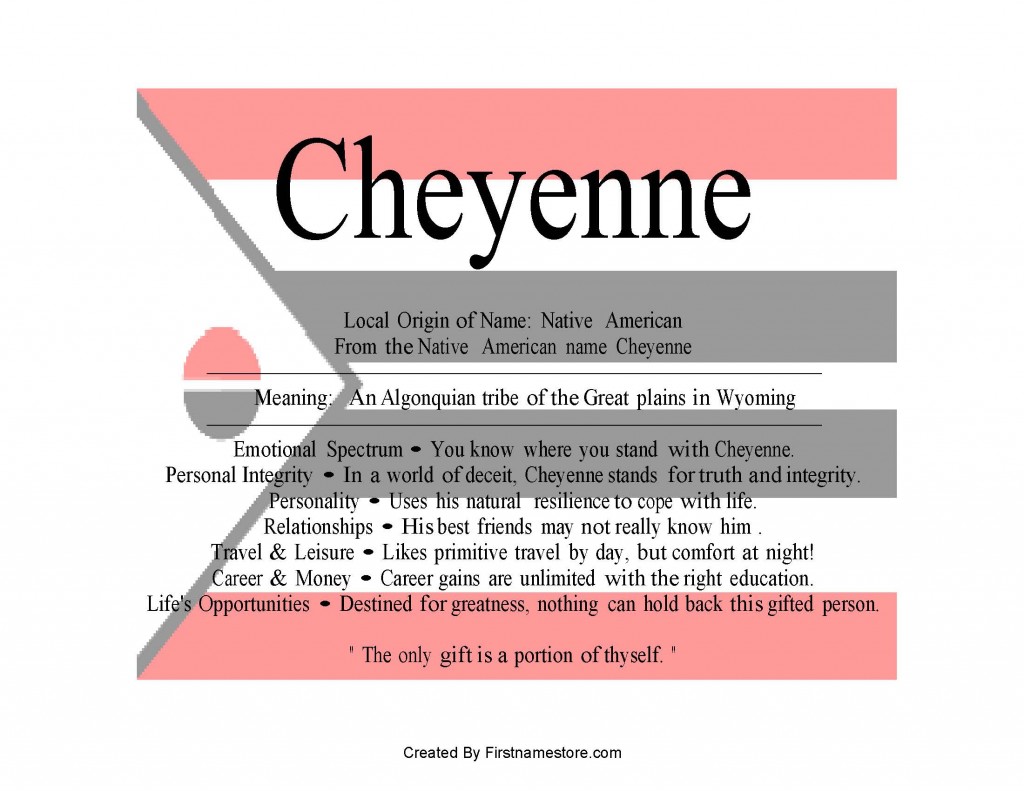 Cheyenne means an Algonquian tribe of the Great Plains