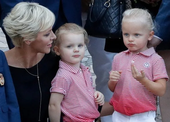 Prince Albert, Princess Charlene and their twins Crown Prince Jacques and Princess Gabriella at the traditional Monaco's picnic