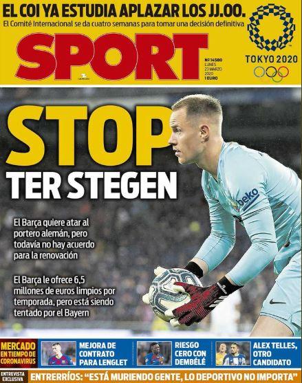 FC Barcelona, Sport: "Stop Ter Stegen"