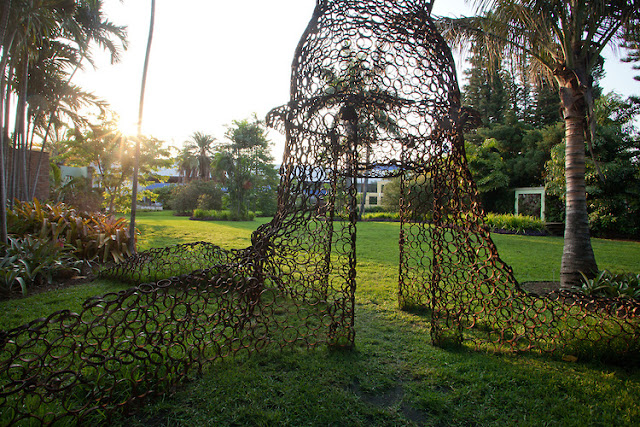 Jardim botânico de Miami Beach: entrada Jardim botânico de Miami Beach: entrada