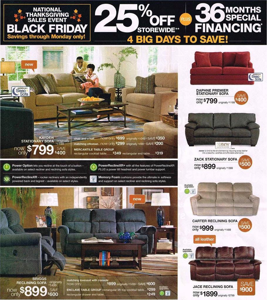 LaZBoy Black Friday 2013 Ad Black Friday Ads 2013
