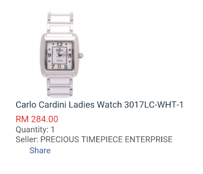 Jam tangan Carlo Cardini di Lazada