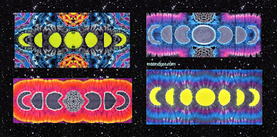 Tie Dye Moon Phase Banners on Etsy