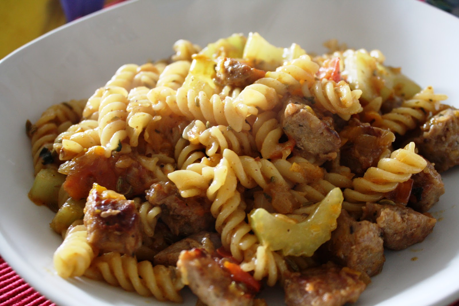 Rex's Cookbook Fusilli de salsicha \ Sausage fusilli