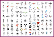 Airbrush Temporary Tattoos Stencil tattoos stencils airbrush tattoo stencil gallery sheet 