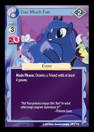 My Little Pony Too Much Fun Canterlot Nights CCG Card