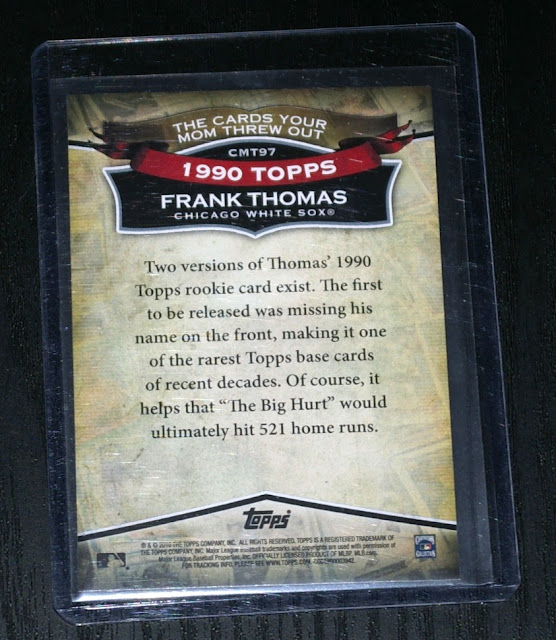 Baseball Card Breakdown: Frank Thomas 1990 Topps NNOF