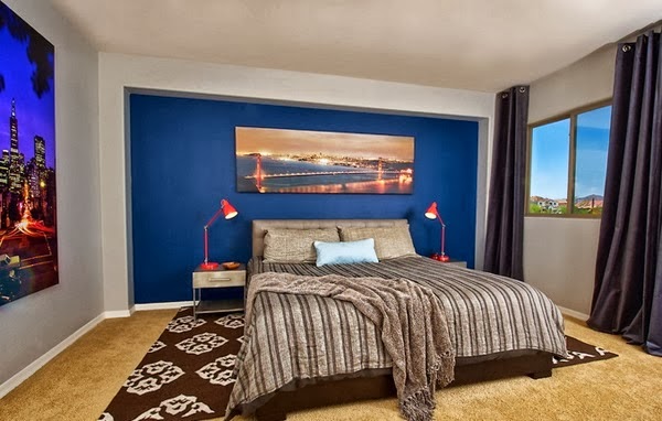 Blue Brown Bedroom Decorating Ideas