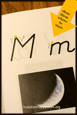 Tracing the Alphabet for letter recognition