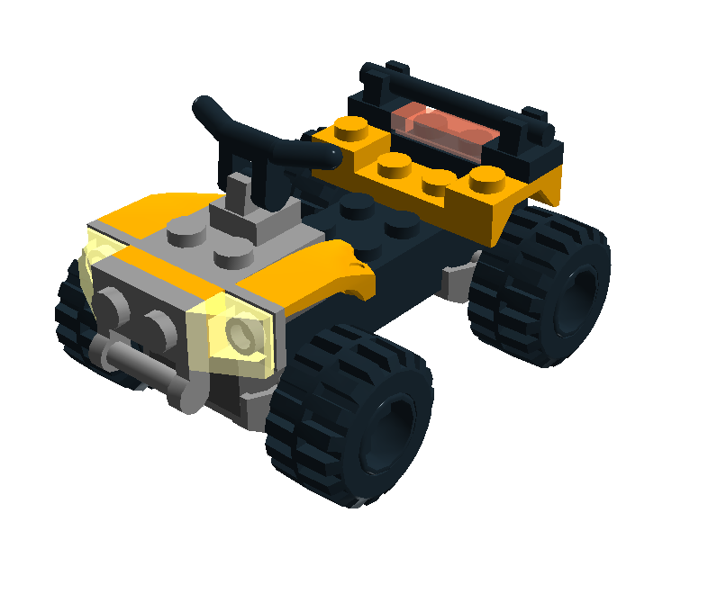 The Brick Worm How to build a Lego 4 wheeler for minifigures
