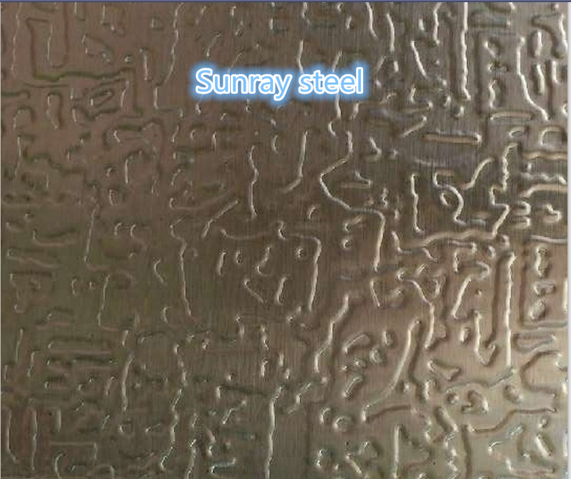 sunraysteel Embossing finish color stainless steel sheet