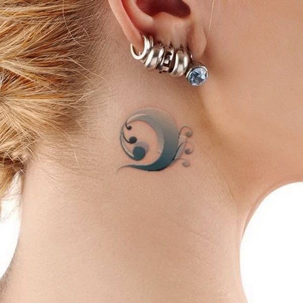 Tatuagens femininas atrás das orelhas Tatuagens femininas atrás das orelhas
