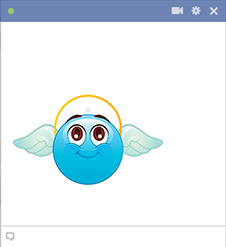 Angel emoji with halo