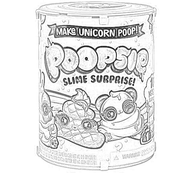 Poopsie Slime Surprise Unicorn coloring pages for kids