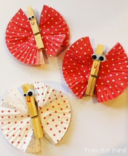 Blog Hoppin': Valentine's Day Butterfly Craft