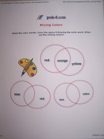 Adventures in Home Pre-Schooling: Mixing Colors