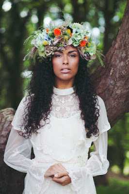 Weddings by KMich-wedding beauty-wedding planning-floral crown-loose hair with flowers-Philadelphia PA
