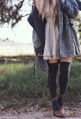 Street fashion grey coat, little dress and socks | Luvtolook | Virtual ...