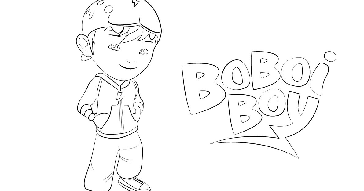 Gambar Mewarna Boboi Boy Colouring Picture Sketch Coloring Page