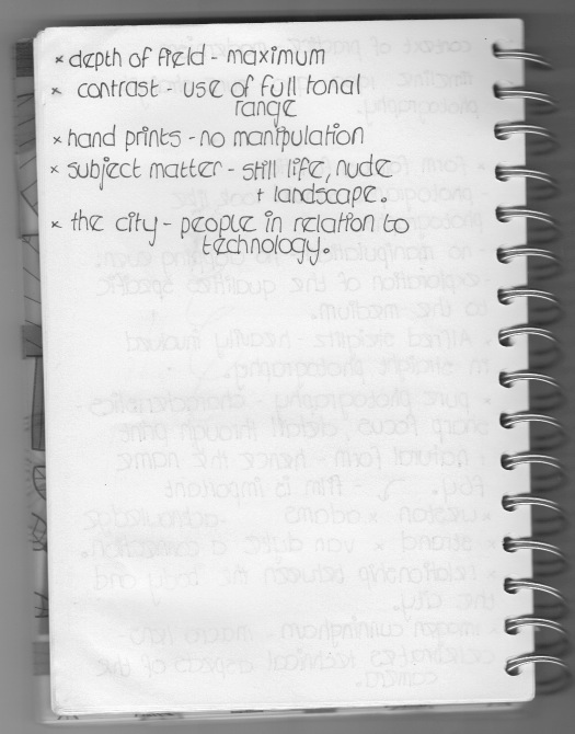 Context of Practice Pure and Straight Photography