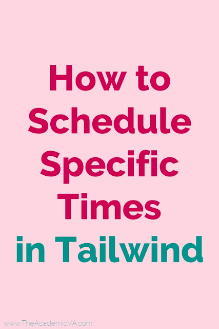 If you use Tailwind for Pinterest marketing, you're going to find this tutorial helpful. You'll get a write up and video explaining how to schedule specific times in Tailwind. With this tip, you'll quickly be able to add additional pins into your queue when you realized you forgot something and you're already done pinning for a specified time period. Or you can add pins to specific boards that have more rigid rules. Click through now to learn more! 