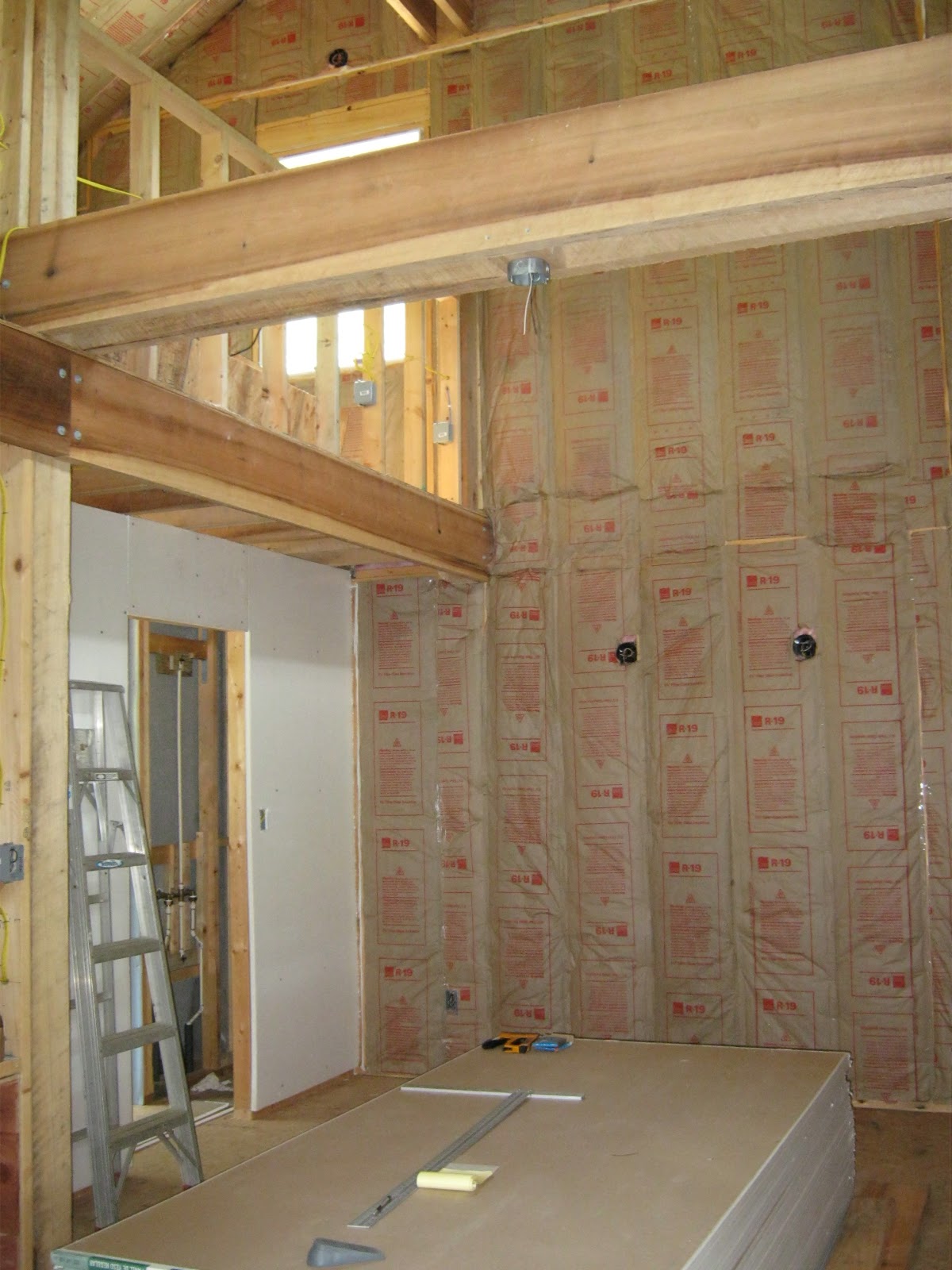 An Edible Forest Garden in Tennessee Drywall is up