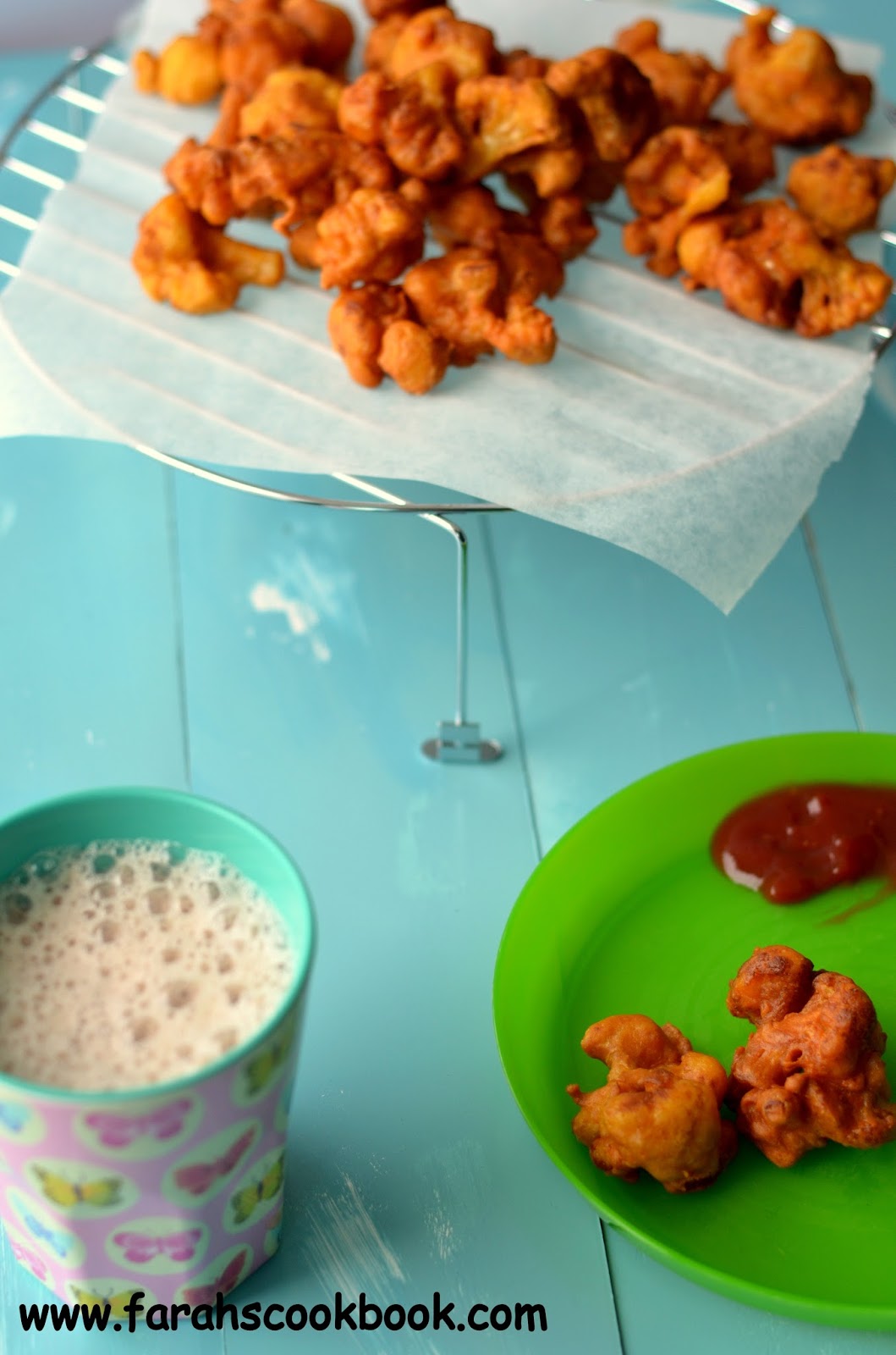 Farah S Cookbook Cauliflower Bajji Cauliflower Fritters