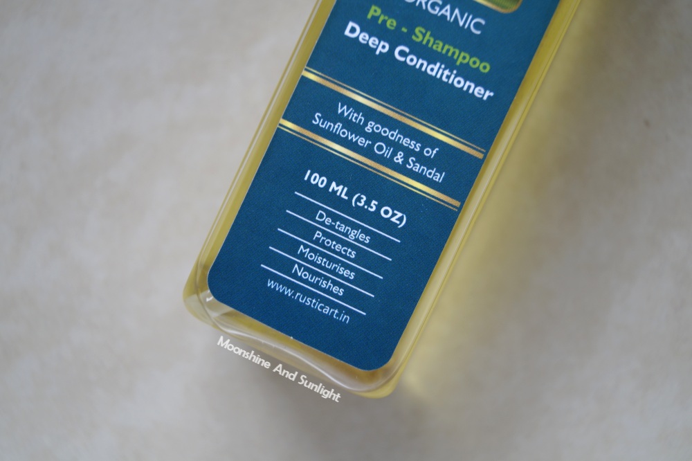 Rustic Art Vitality Pre shampoo Deep Conditioner | Review 