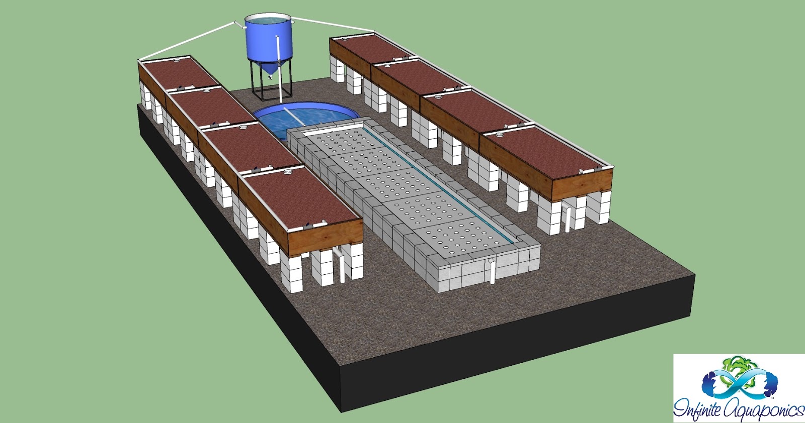 ... : Friday SketchUp Archive [Starter Commercial Aquaponics System