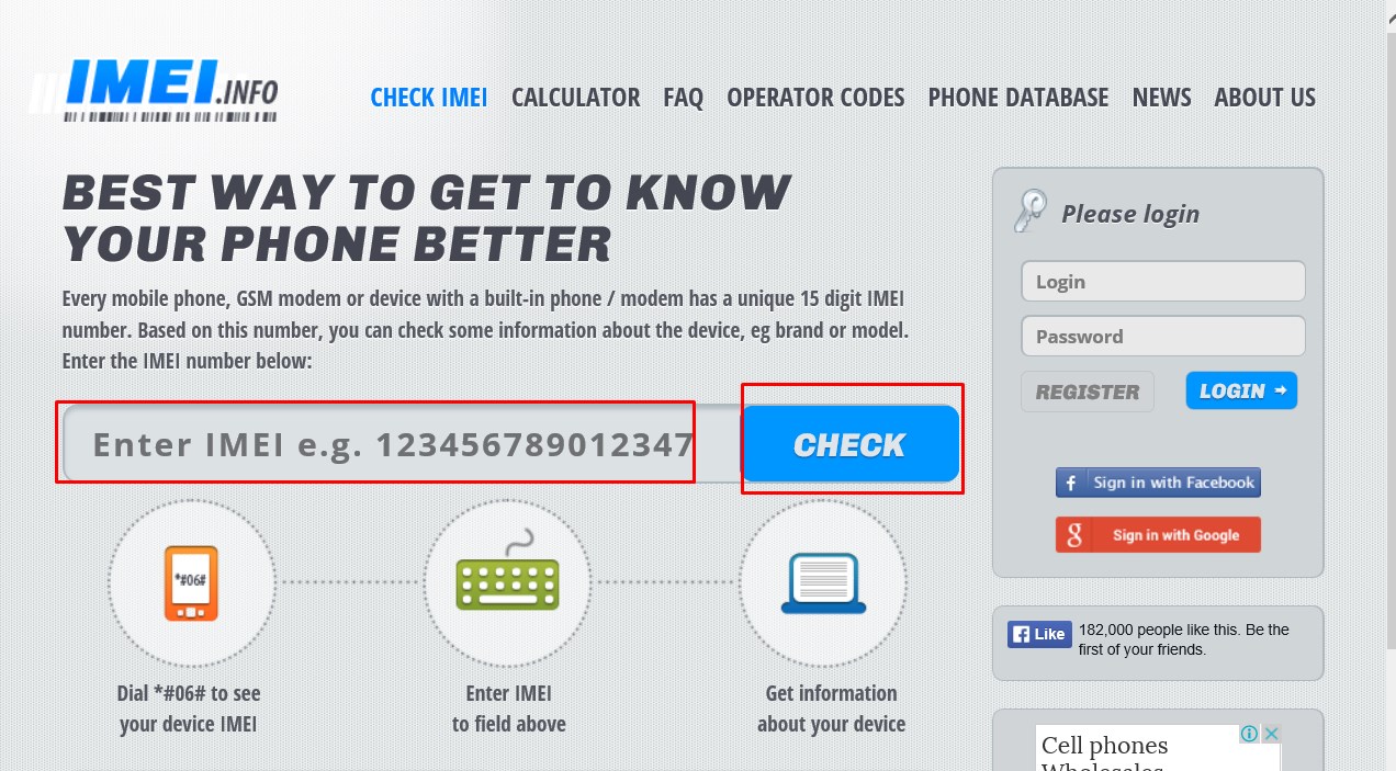 Get calculator. Imei check. imei info. get device ин imei. phone database.