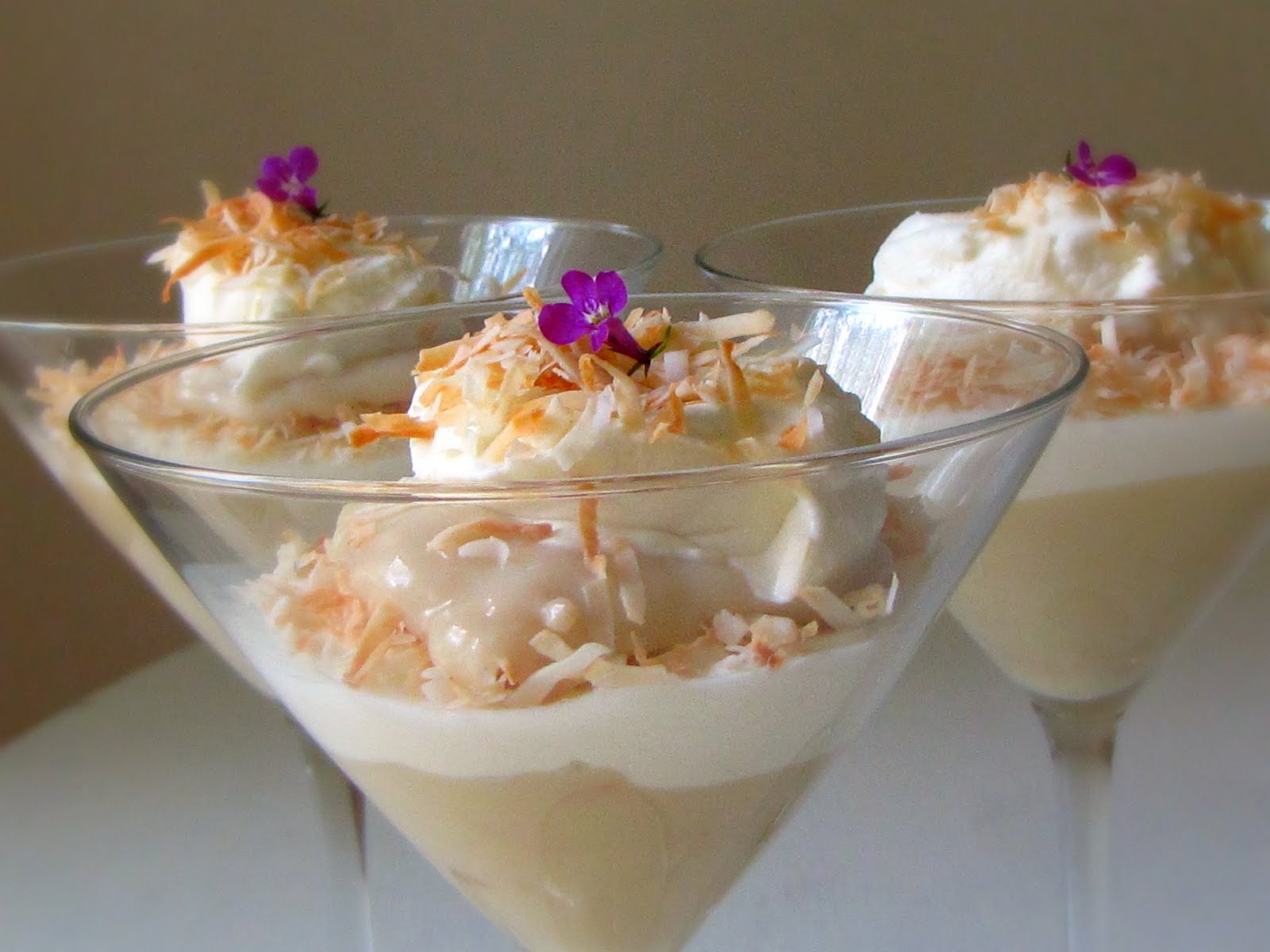 Tales of Three Bakers Coconut Cream Pie Parfaits