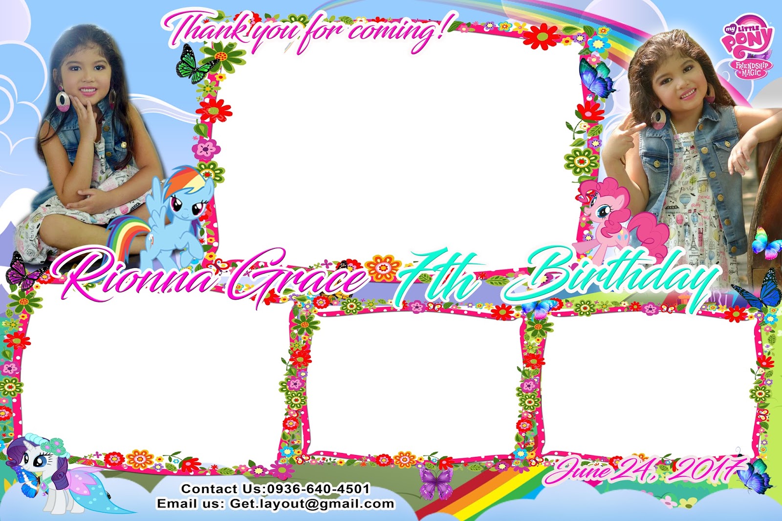 My Little Pony Photo Booth Design Get Layout