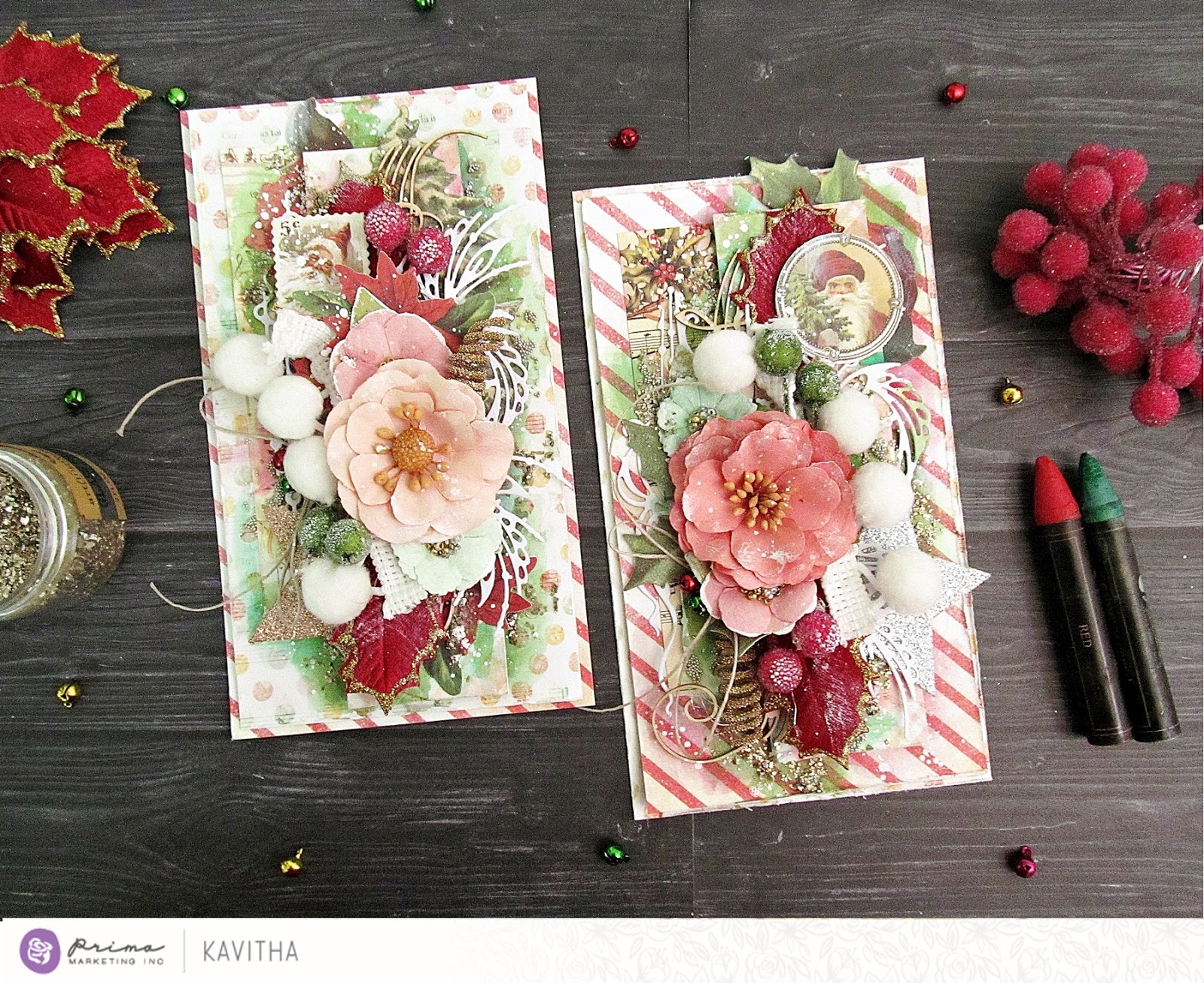 Kalalayaa's Art Stuido Christmas cards Prima marketing