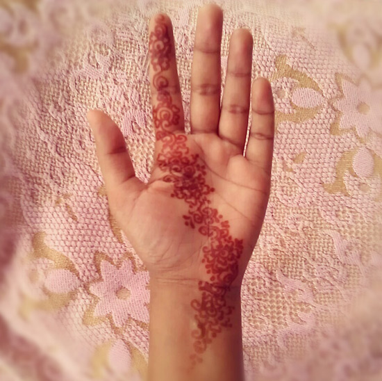 moments of happiness - henna on my hands for a cousin's wedding