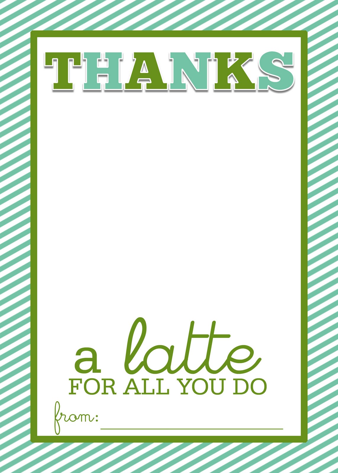 Thanks A Latte Template Free