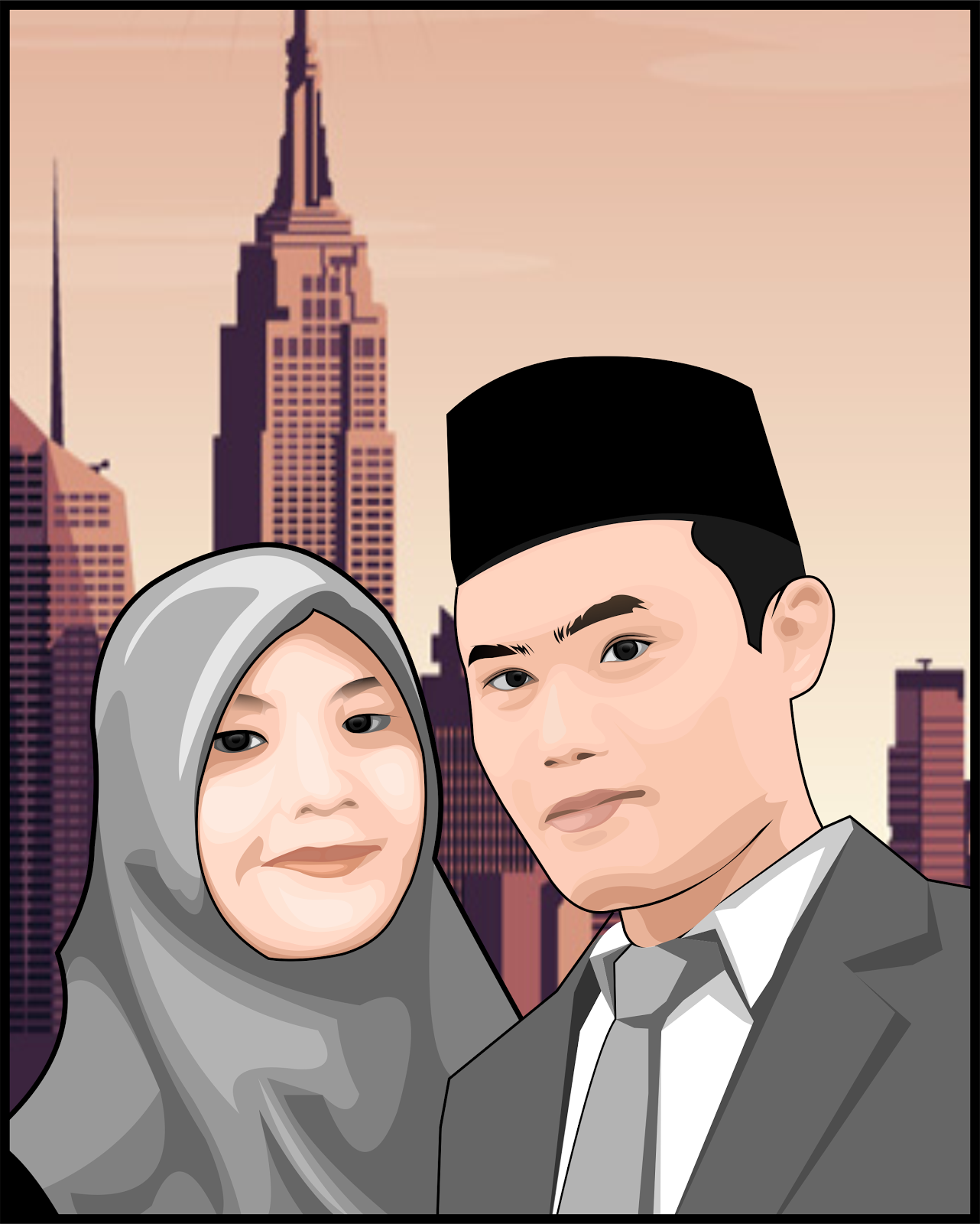 Gambar Kartun Keluarga Sakinah Mawadah Warohmah Keren Gambar Kartun Keluarga Sakinah Mawadah Warohmah Keren