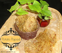 images of Potato Papad Recipe / Aloo Papad Recipe / Aloo ka Papad Recipe - How to make Aloo papad at home