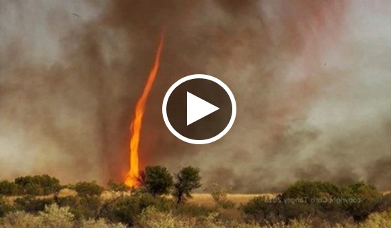 Video Api Puting Beliung memusnahkan Israel